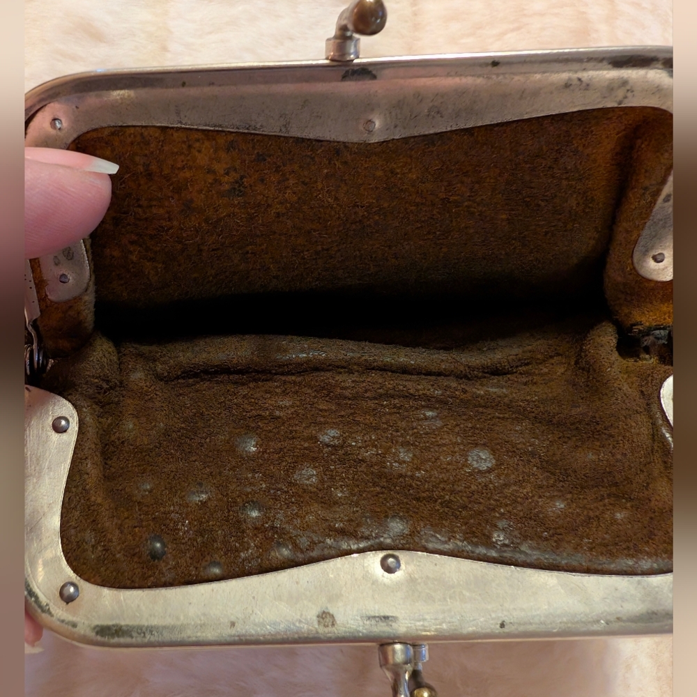 Vintage Leather Snap Coin Purse - Picture 5 of 6